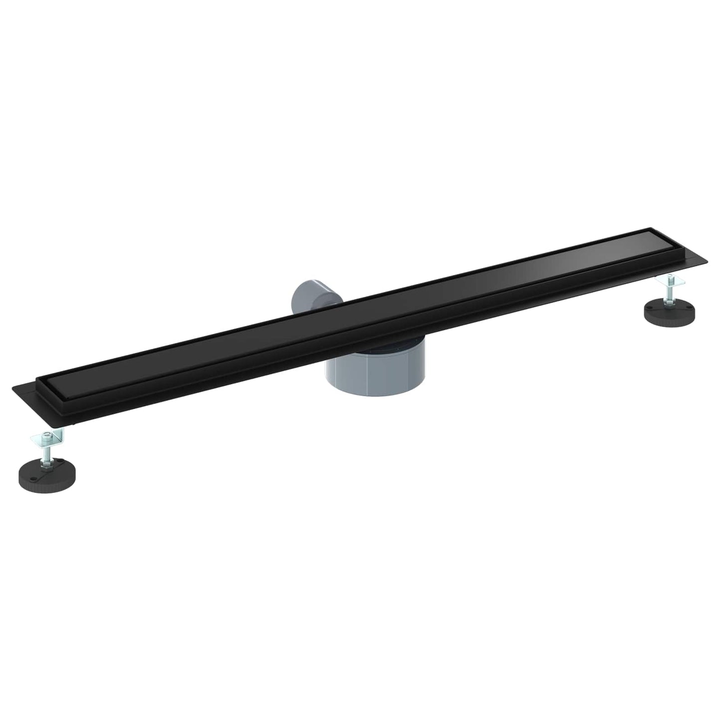 Scarico doccia 2-in-1 con sifone a 360° Nero 80 cm
