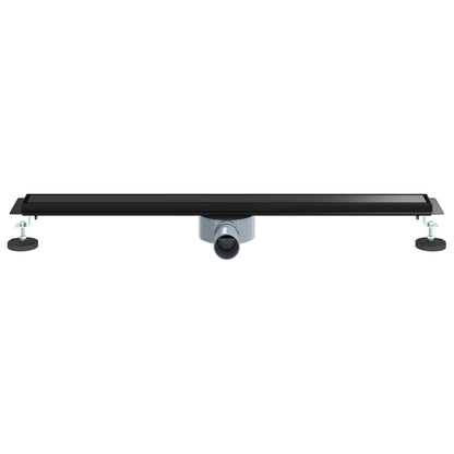 Scarico doccia 2-in-1 con sifone a 360° Nero 80 cm