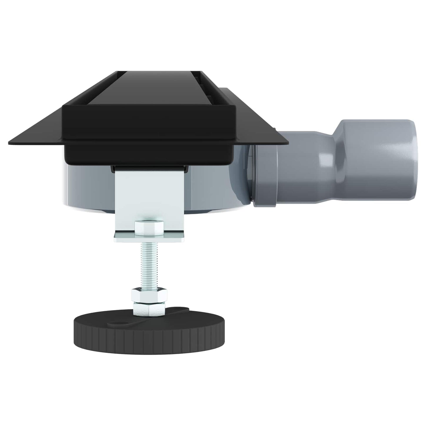 Scarico doccia 2-in-1 con sifone a 360° Nero 80 cm