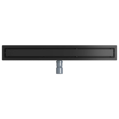 Scarico doccia 2-in-1 con sifone a 360° Nero 80 cm | homemem39
