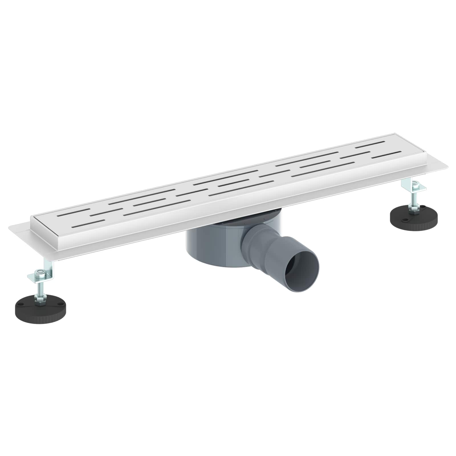 Scarico doccia con copertura in vetro e sifone a 360° 50 cm | homemem39