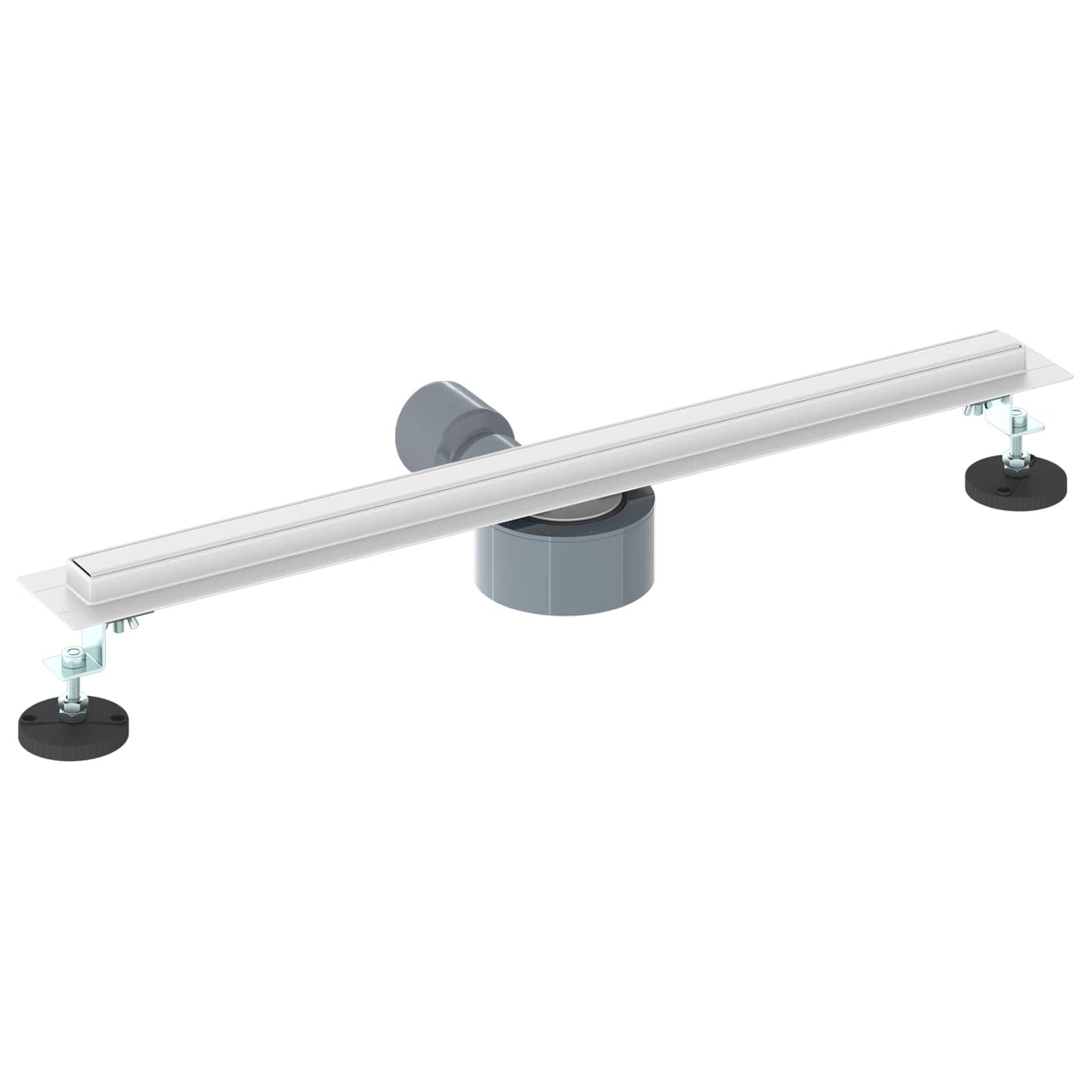 Scolascale per doccia a 360° con modello slim Argento 60 cm