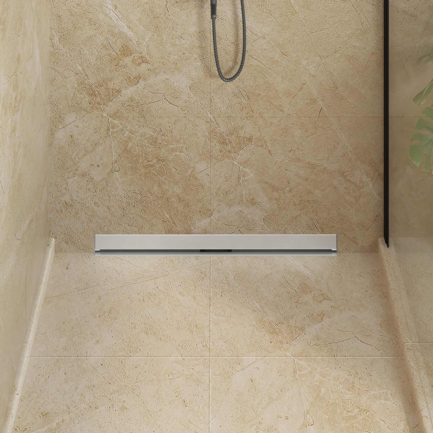 Scarico Doccia da Parete Argento 80 cm Acciaio Inox 304