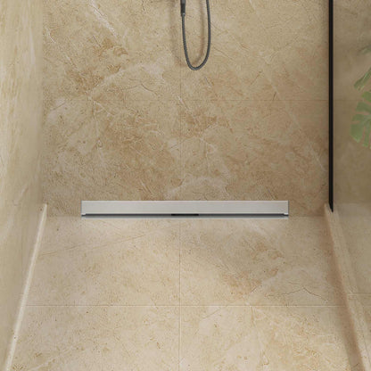 Scarico Doccia da Parete Argento 80 cm Acciaio Inox 304