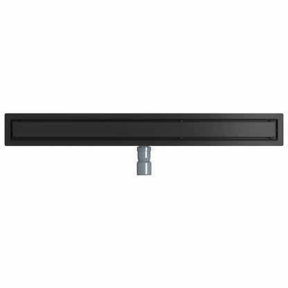 Scarico doccia 2-in-1 con sifone a 360° Nero 90 cm