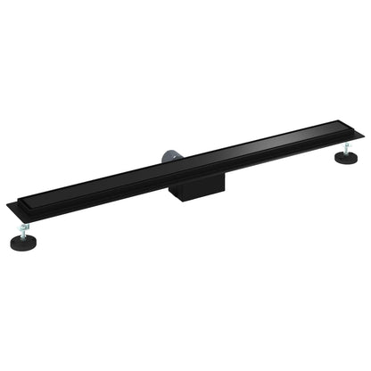 Drenaggio doccia 2 in 1 Nero 100 cm Acciaio Inox 304 | homemem39