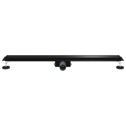 Drenaggio doccia 2 in 1 Nero 100 cm Acciaio Inox 304 | homemem39