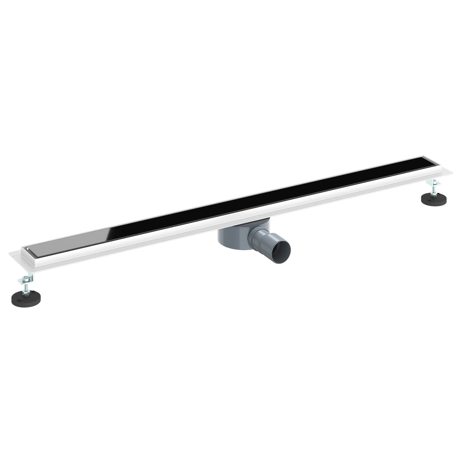 Scarico doccia con copertura in vetro e sifone a 360° 100 cm | homemem39