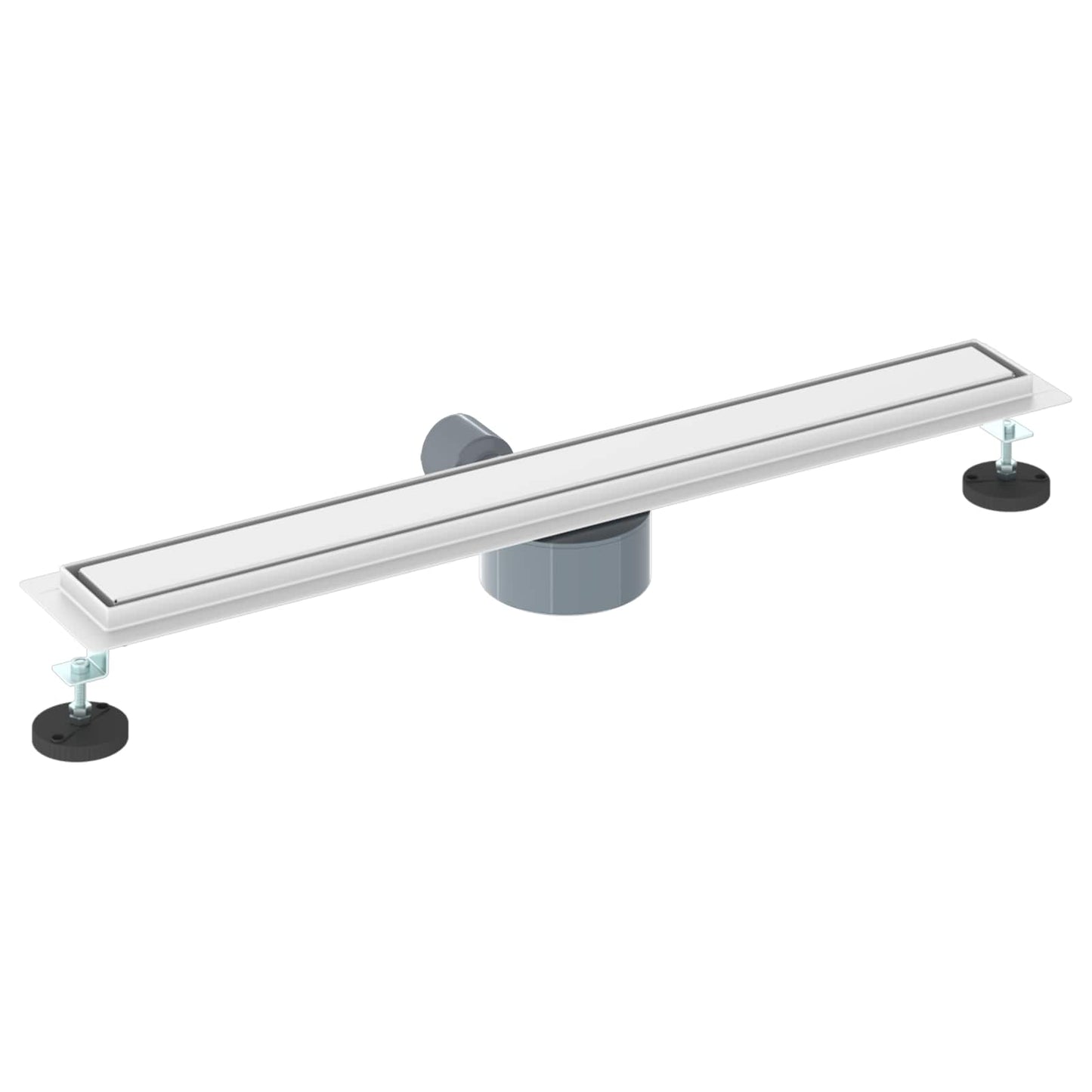 Scarico doccia 2-in-1 con sifone a 360° Argento 70 cm