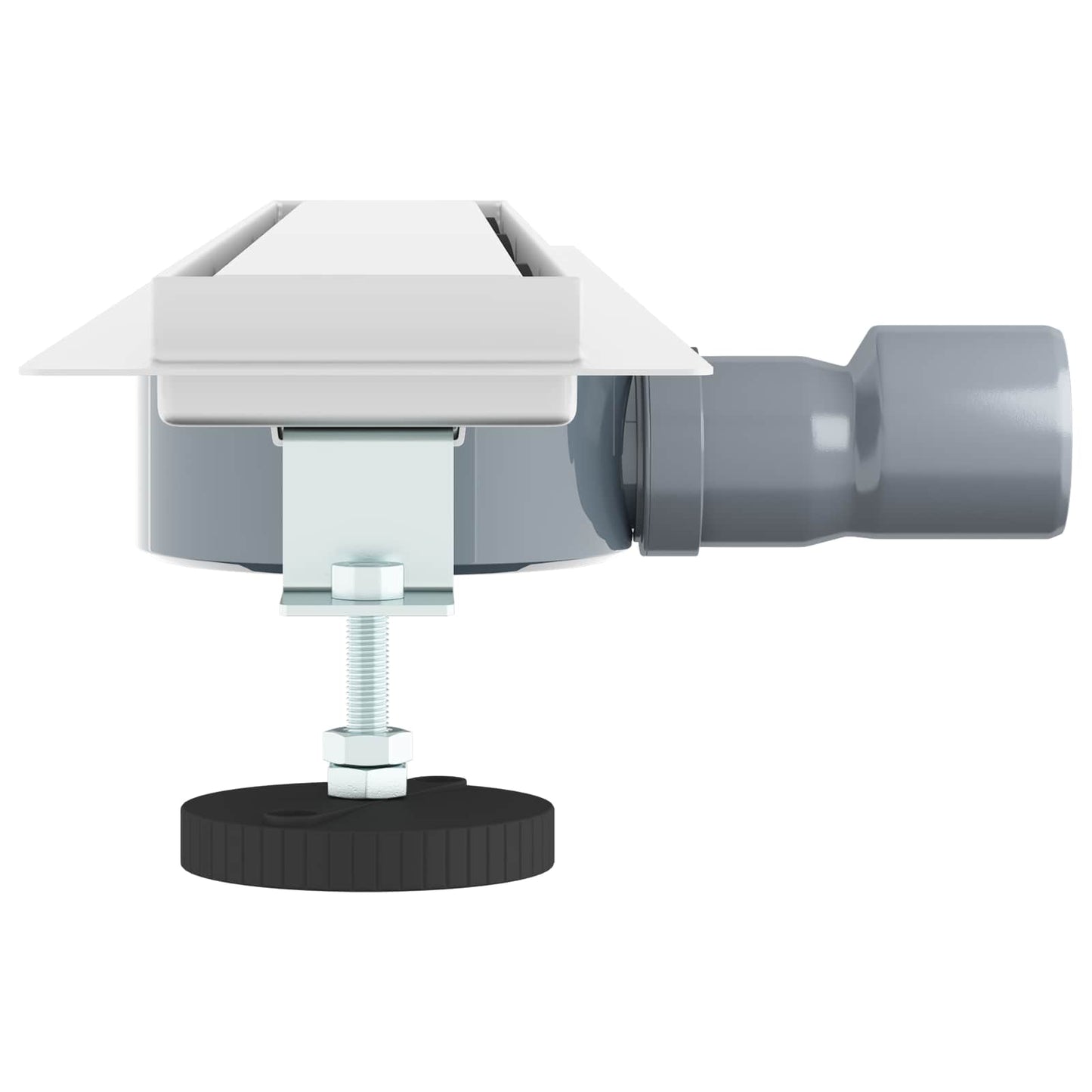 Scarico doccia 2-in-1 con sifone a 360° Argento 70 cm