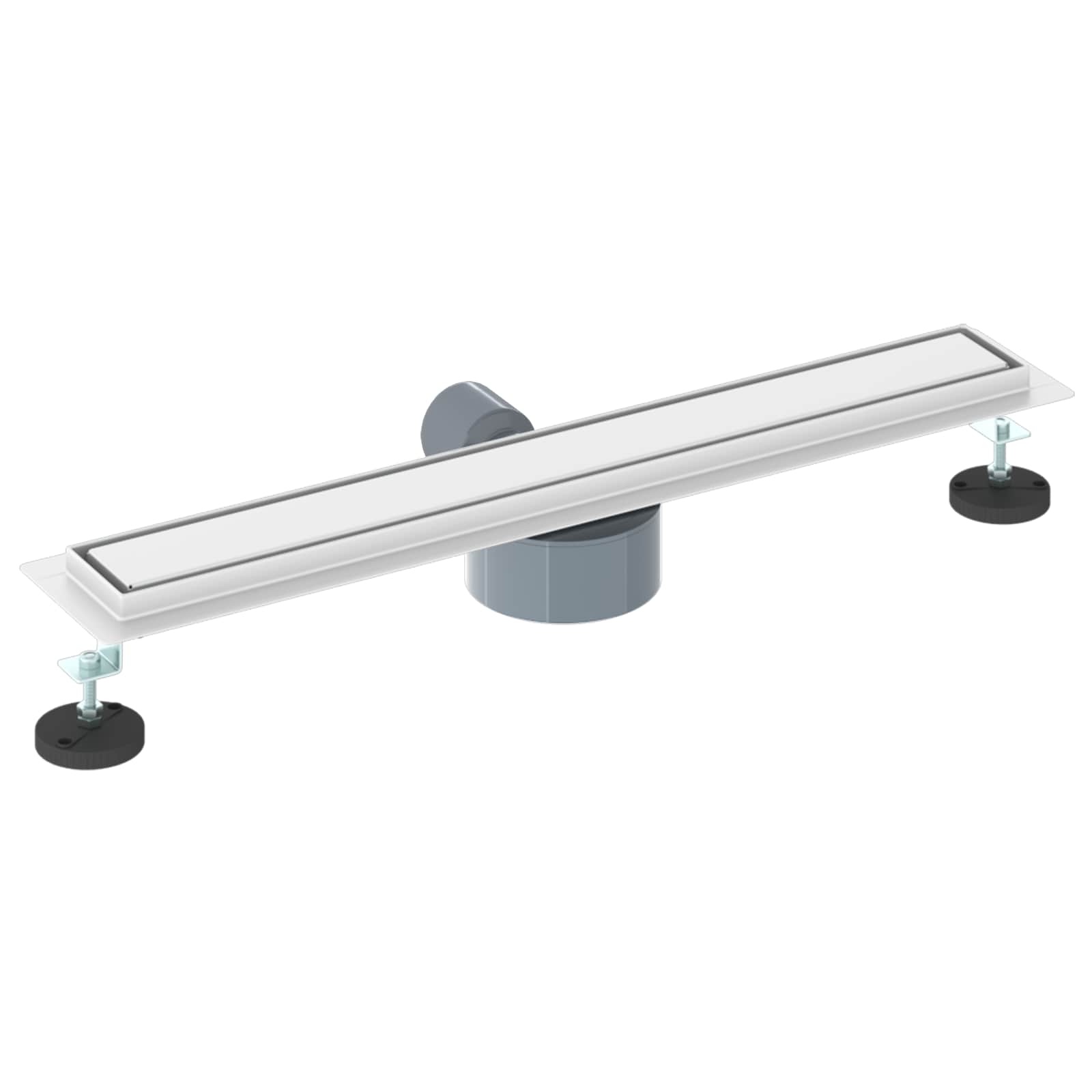 Scarico doccia 2-in-1 con sifone a 360° Argento 60 cm | homemem39
