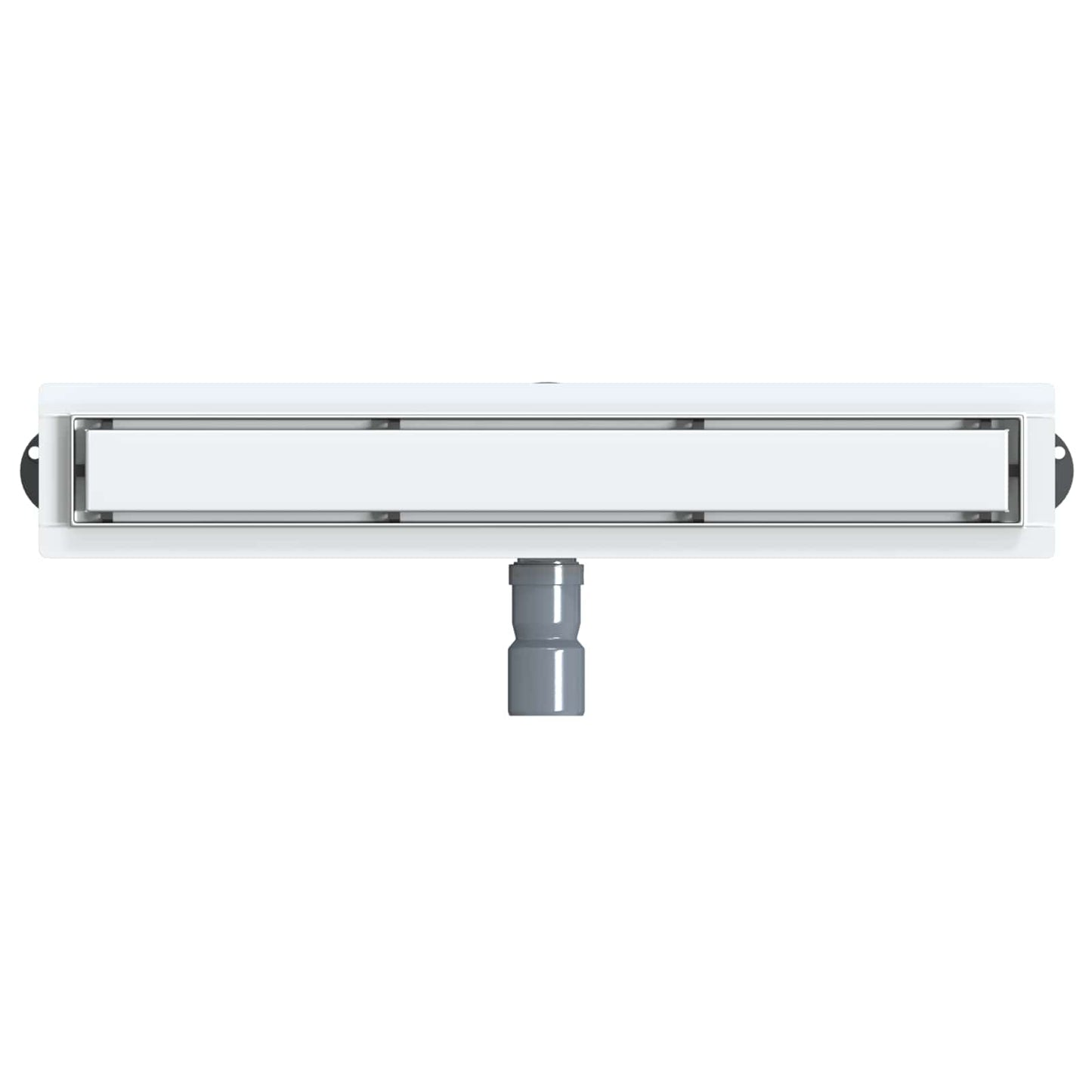 Scarico doccia 2-in-1 con sifone a 360° Argento 60 cm