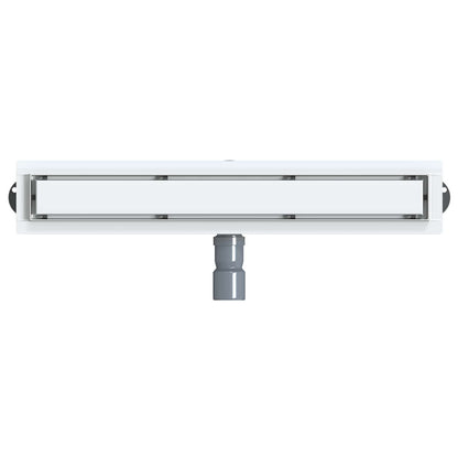 Scarico doccia 2-in-1 con sifone a 360° Argento 60 cm