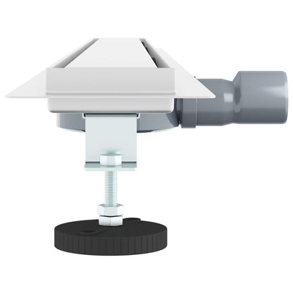 Scarico doccia 2-in-1 con sifone a 360° Argento 100 cm
