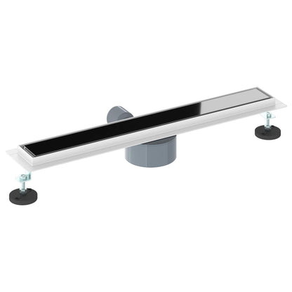 Scarico doccia con copertura in vetro e sifone a 360° 60 cm