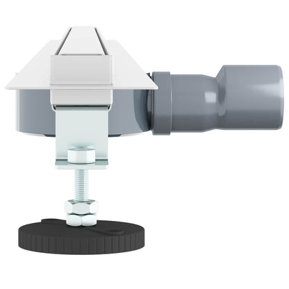 Scolascale per doccia a 360° con modello slim Argento 90 cm
