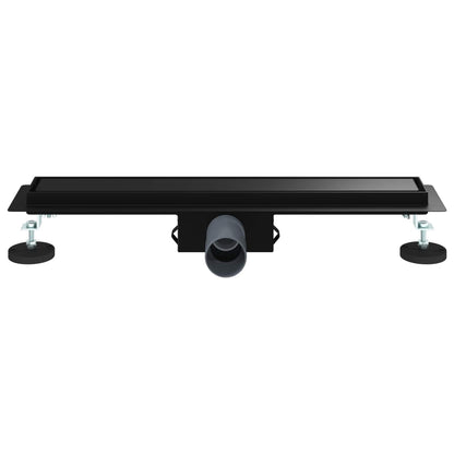 Drenaggio doccia 2 in 1 Nero 60 cm Acciaio Inox 304 | homemem39