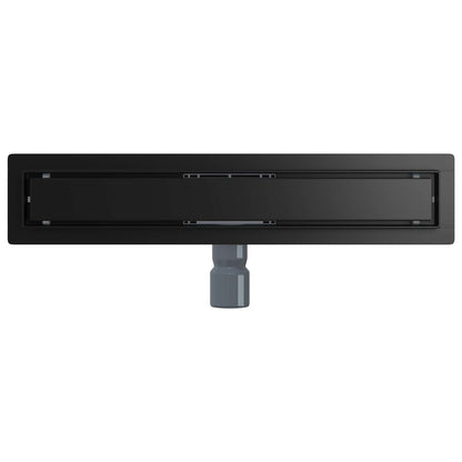 Drenaggio doccia 2 in 1 Nero 60 cm Acciaio Inox 304 | homemem39