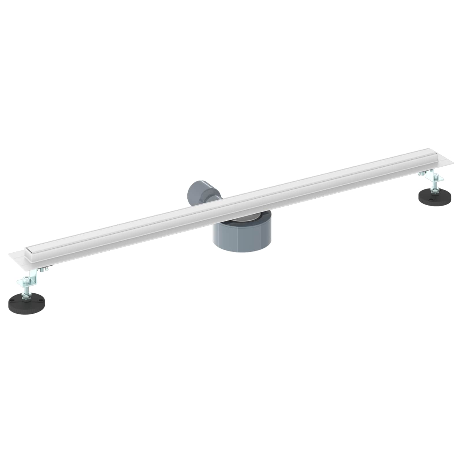Scolascale per doccia a 360° con modello slim Argento 80 cm | homemem39