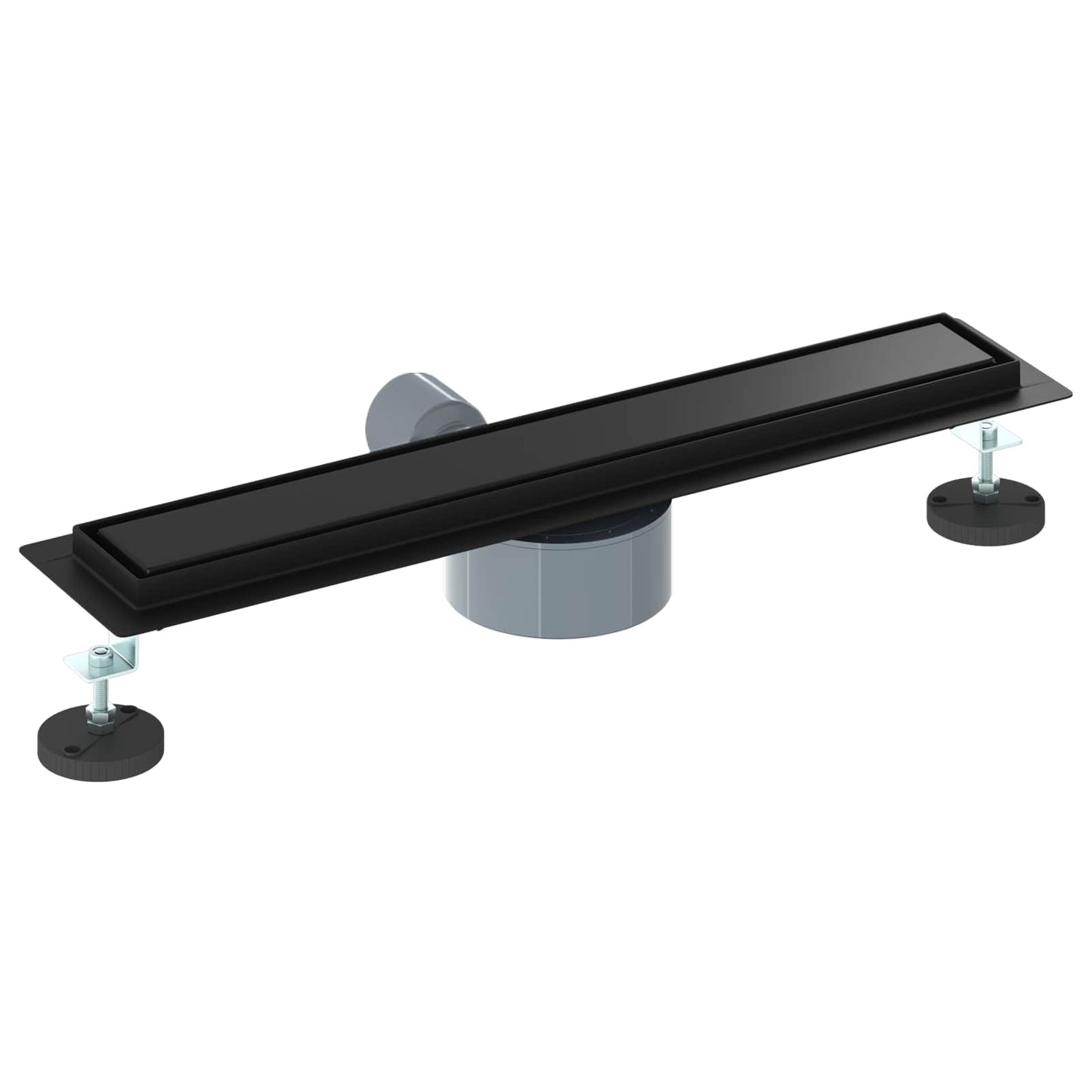 Scarico doccia 2-in-1 con sifone a 360° Nero 60 cm