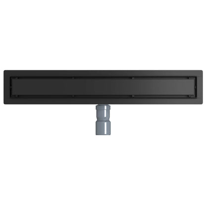 Scarico doccia 2-in-1 con sifone a 360° Nero 60 cm | homemem39