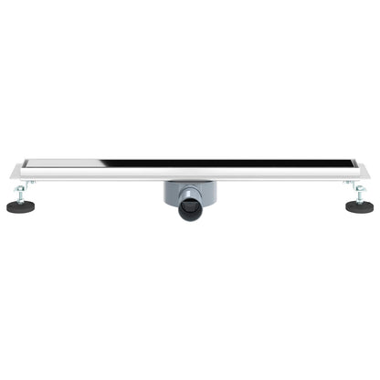 Scarico doccia con copertura in vetro e sifone a 360° 70 cm