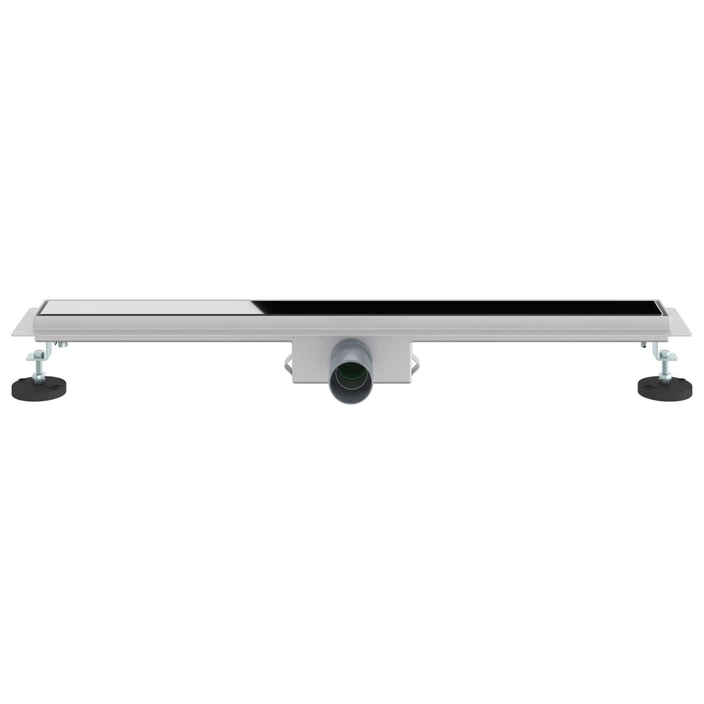 Drenaggio doccia con copertura in vetro Nero 80 cm | homemem39