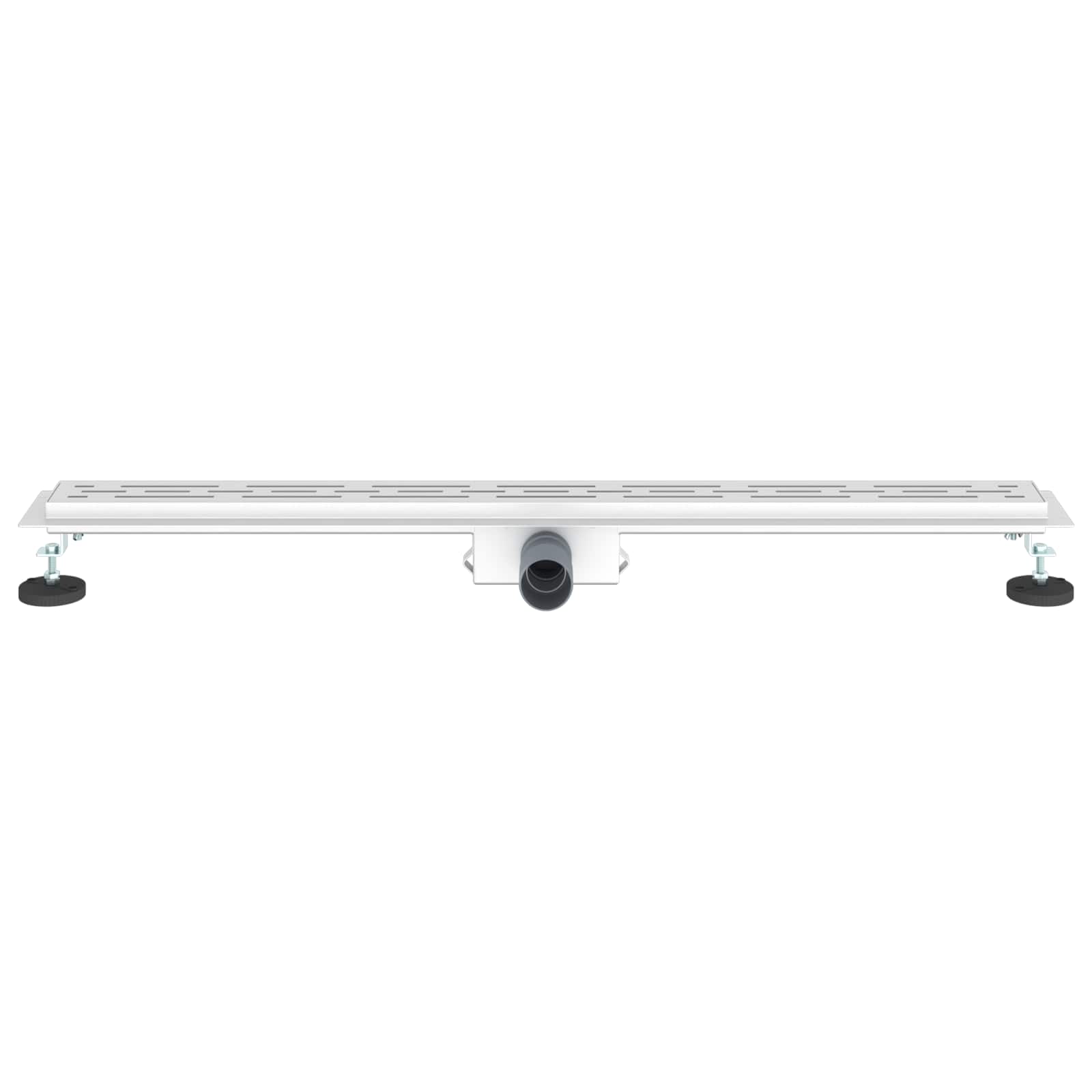 Drenaggio doccia con design a striscia Argento 90 cm | homemem39
