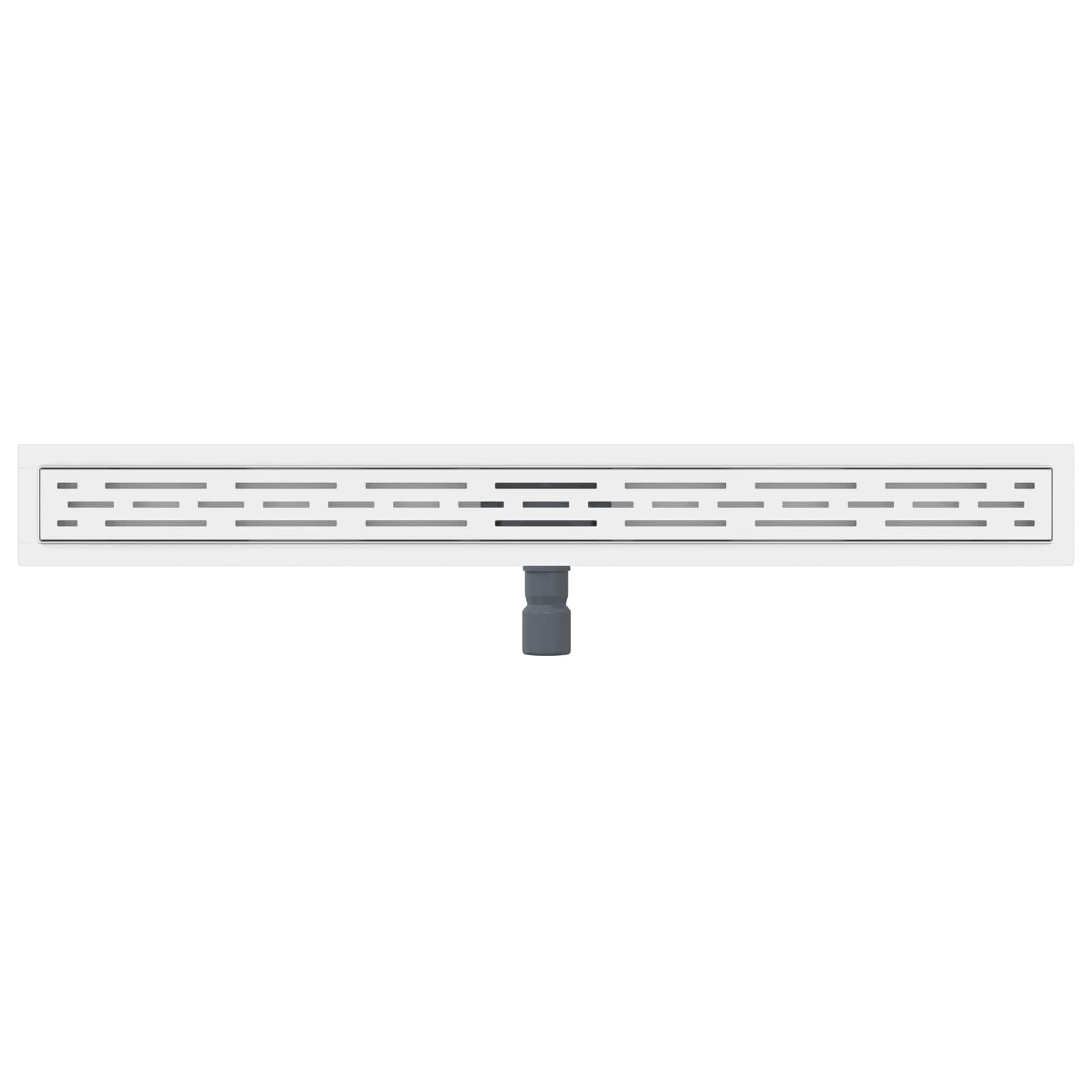 Drenaggio doccia con design a striscia Argento 90 cm | homemem39