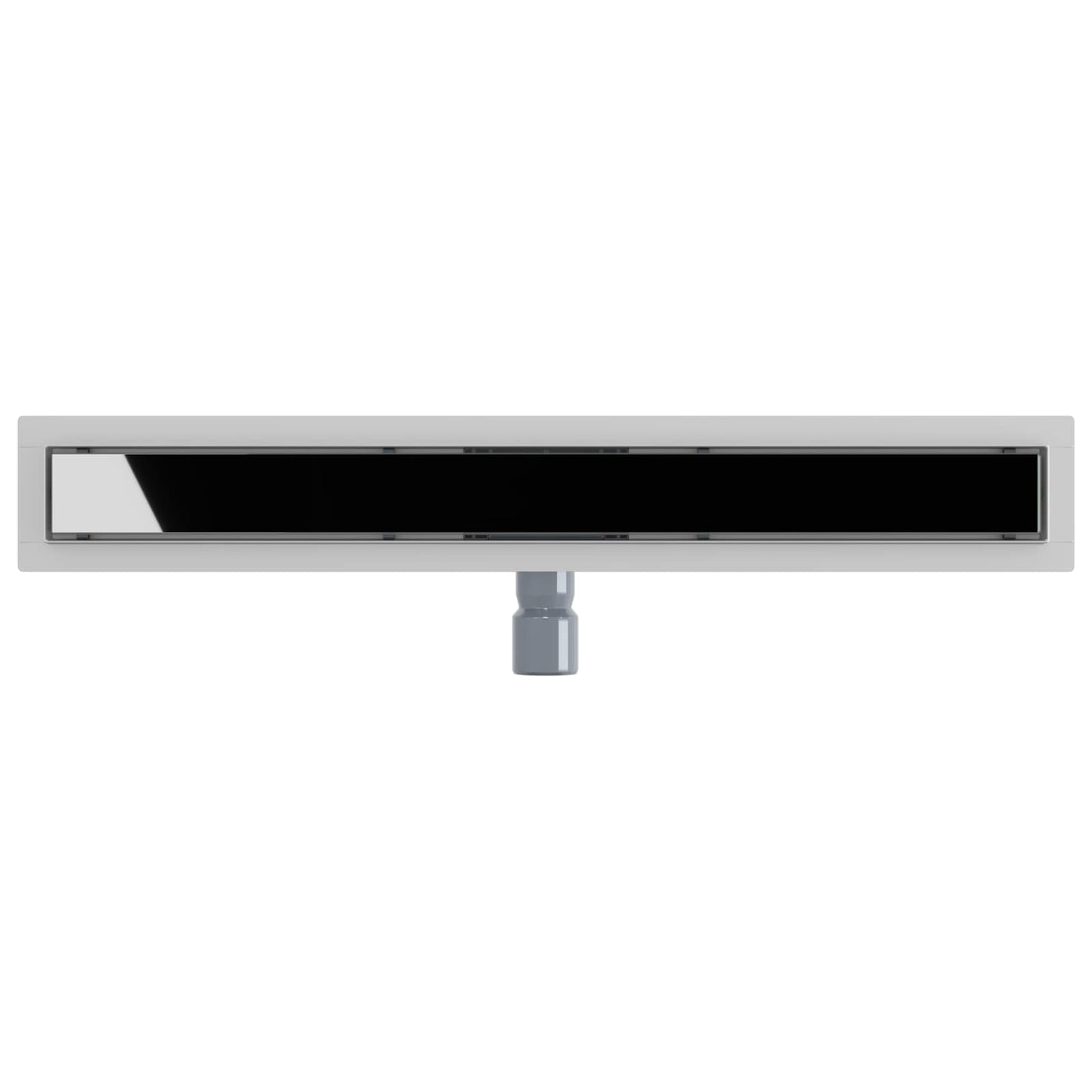 Drenaggio doccia con copertura in vetro Nero 70 cm | homemem39