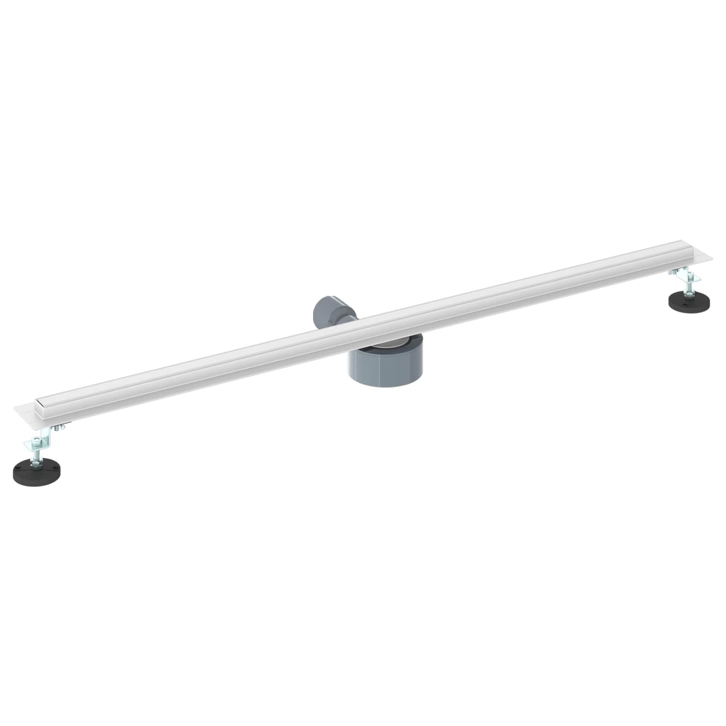 Scolascale per doccia a 360° con modello slim Argento 100 cm