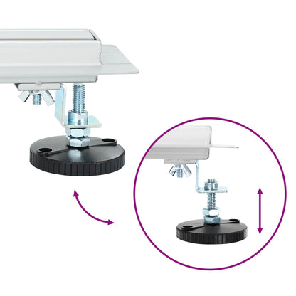 Scolascale per doccia a 360° con modello slim Argento 100 cm