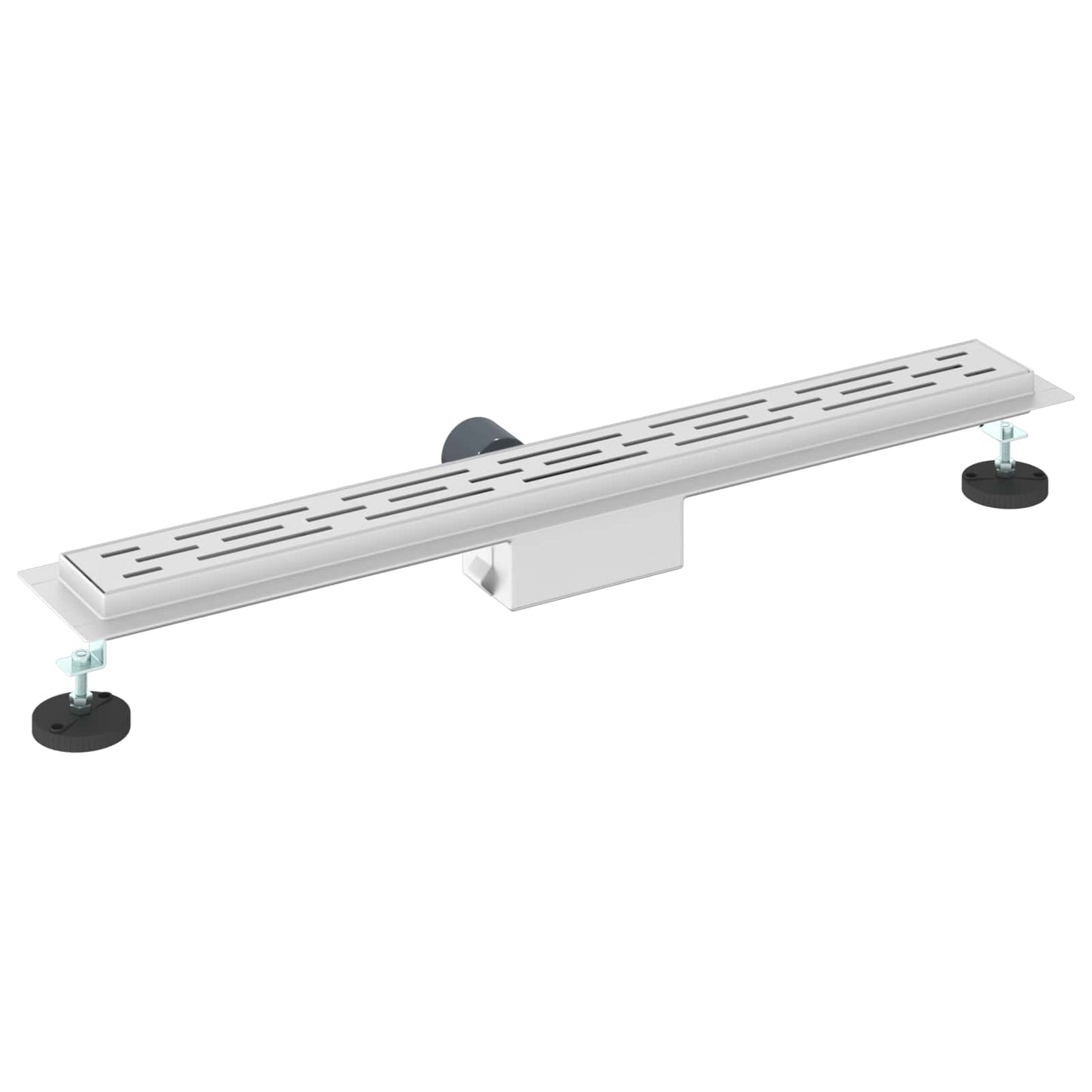 Drenaggio doccia con design a striscia Argento 70 cm | homemem39