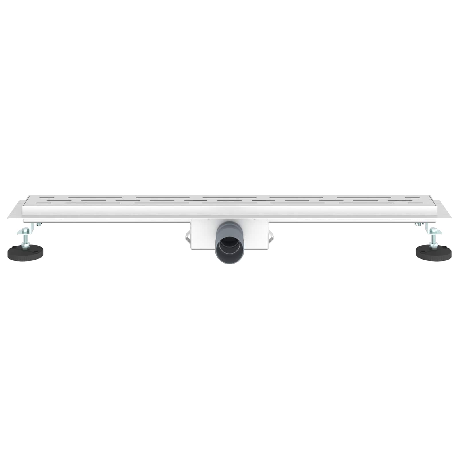Drenaggio doccia con design a striscia Argento 70 cm | homemem39