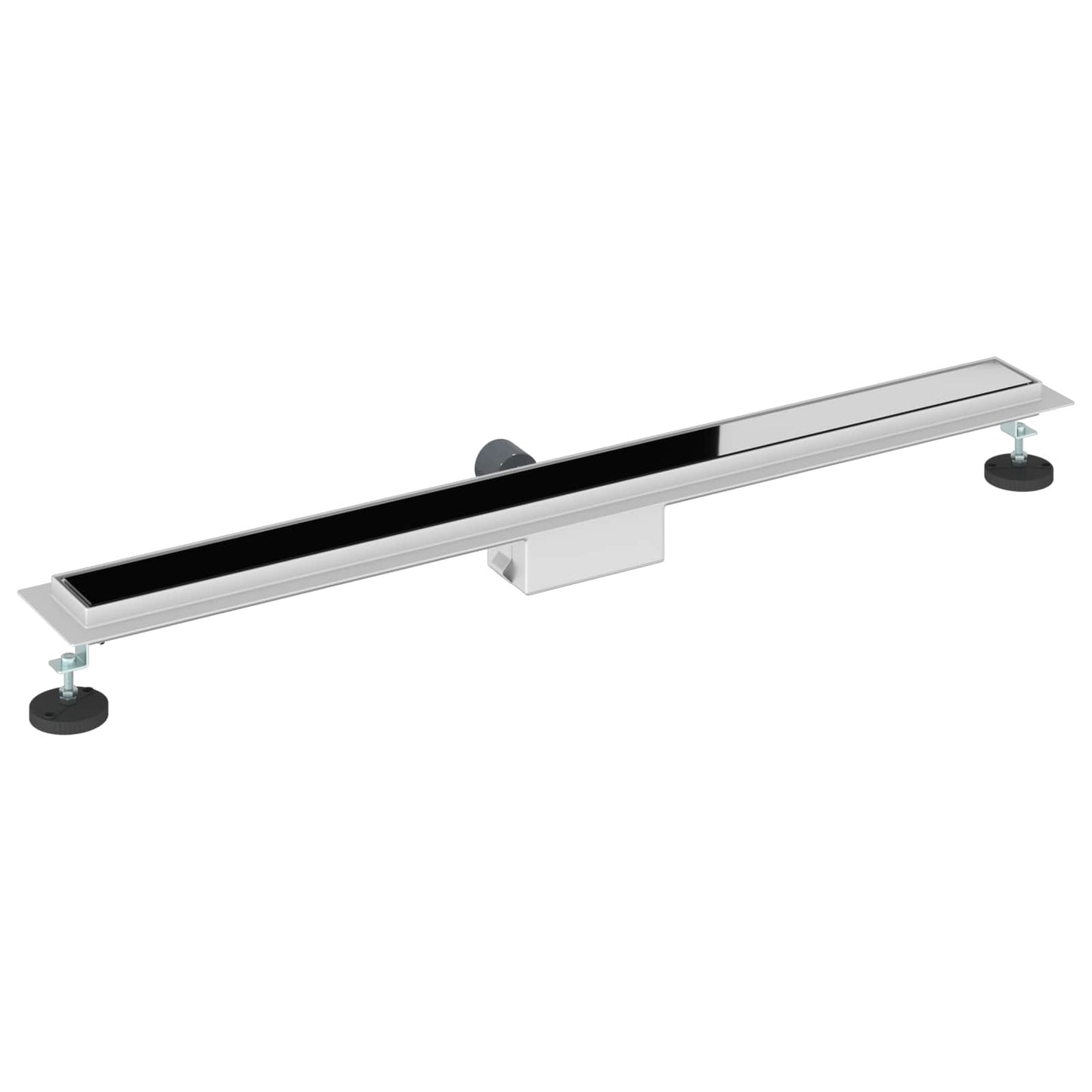 Drenaggio doccia con copertura in vetro Nero 100 cm | homemem39