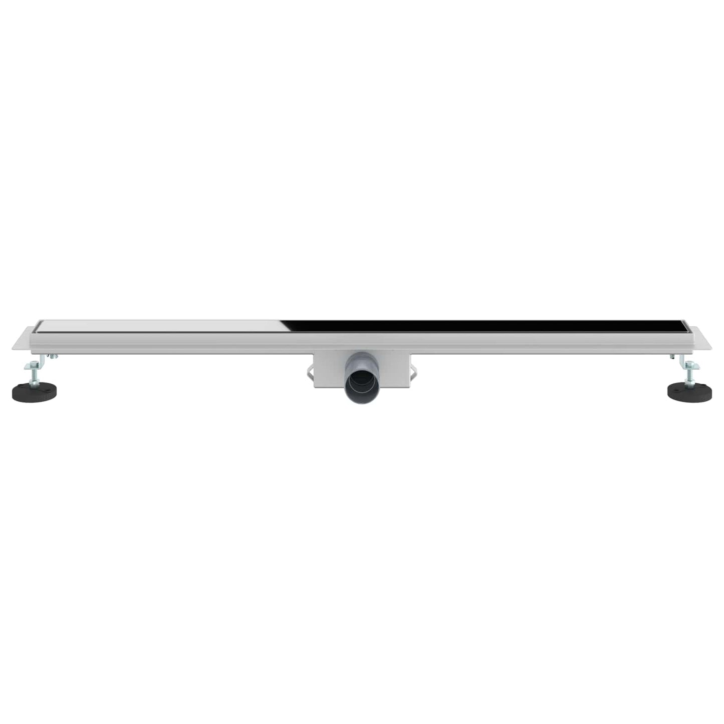 Drenaggio doccia con copertura in vetro Nero 100 cm | homemem39