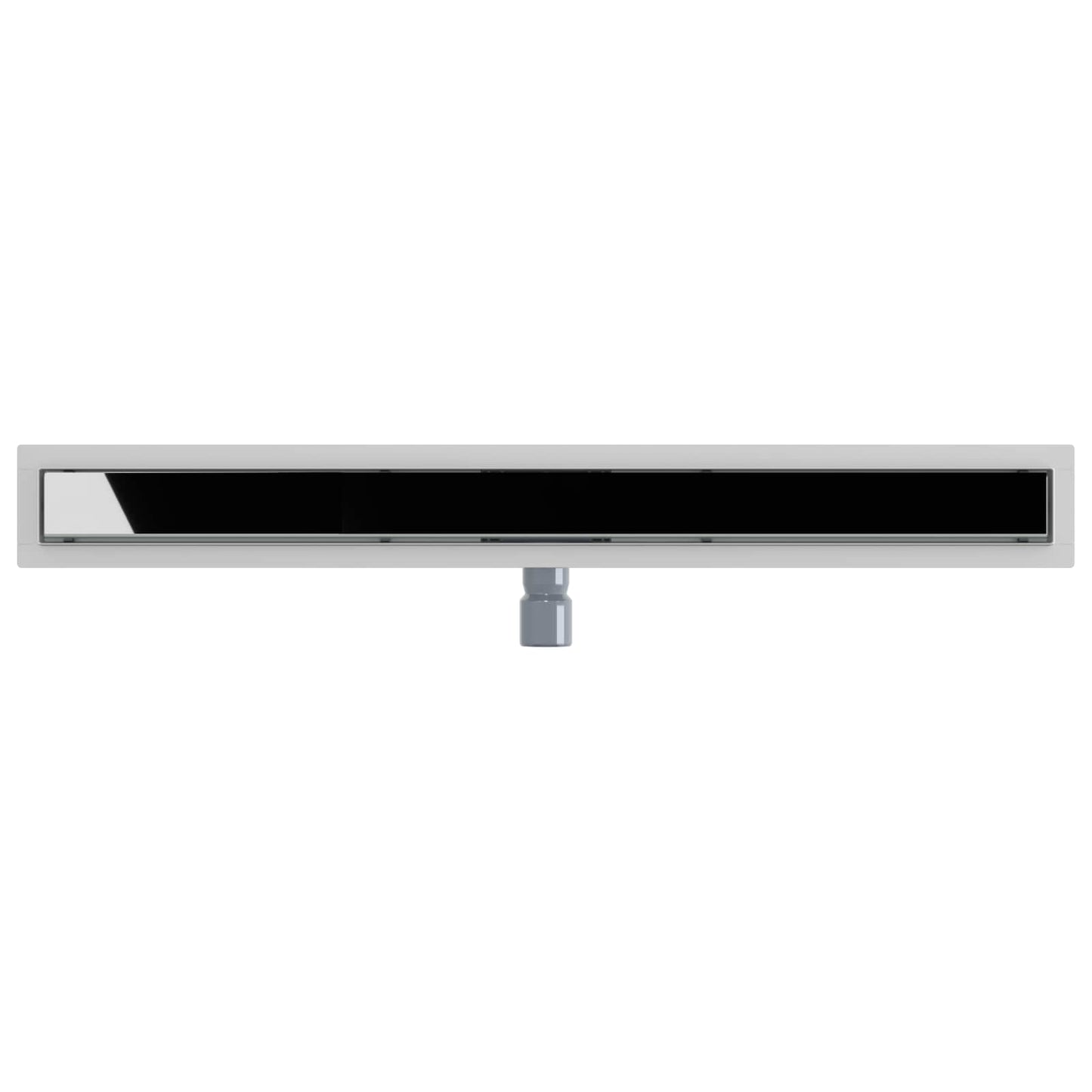 Drenaggio doccia con copertura in vetro Nero 100 cm | homemem39