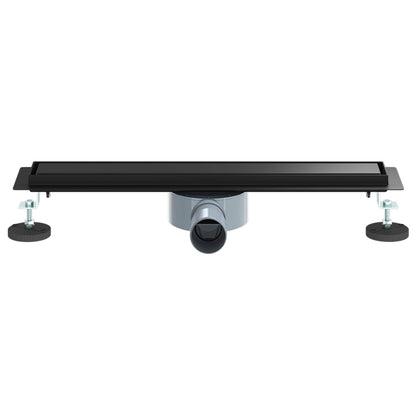 Scarico doccia 2-in-1 con sifone a 360° Nero 50 cm
