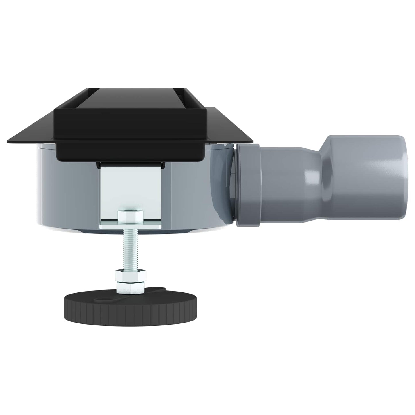Scarico doccia 2-in-1 con sifone a 360° Nero 50 cm