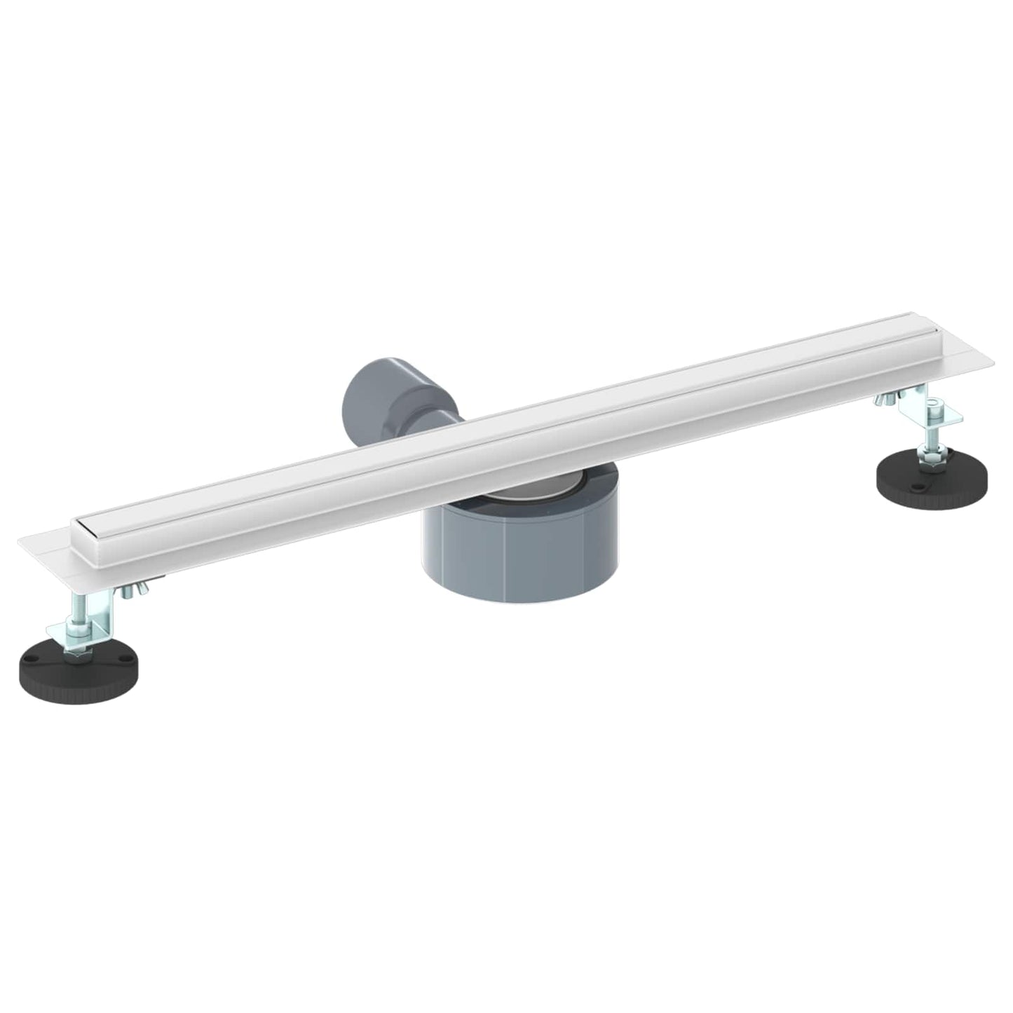 Scolascale per doccia a 360° con modello slim Argento 50 cm