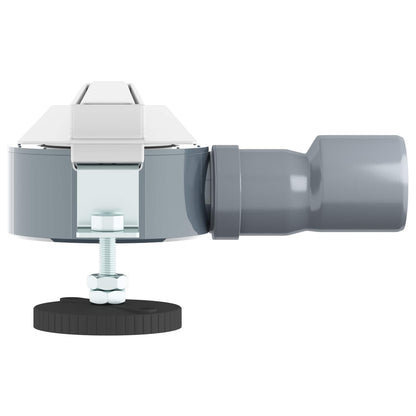 Scolascale per doccia a 360° con modello slim Argento 50 cm
