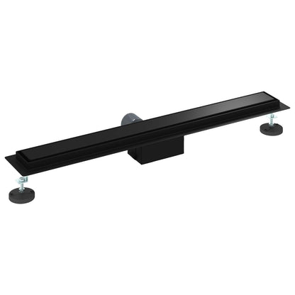 Drenaggio doccia 2 in 1 Nero 70 cm Acciaio Inox 304 | homemem39
