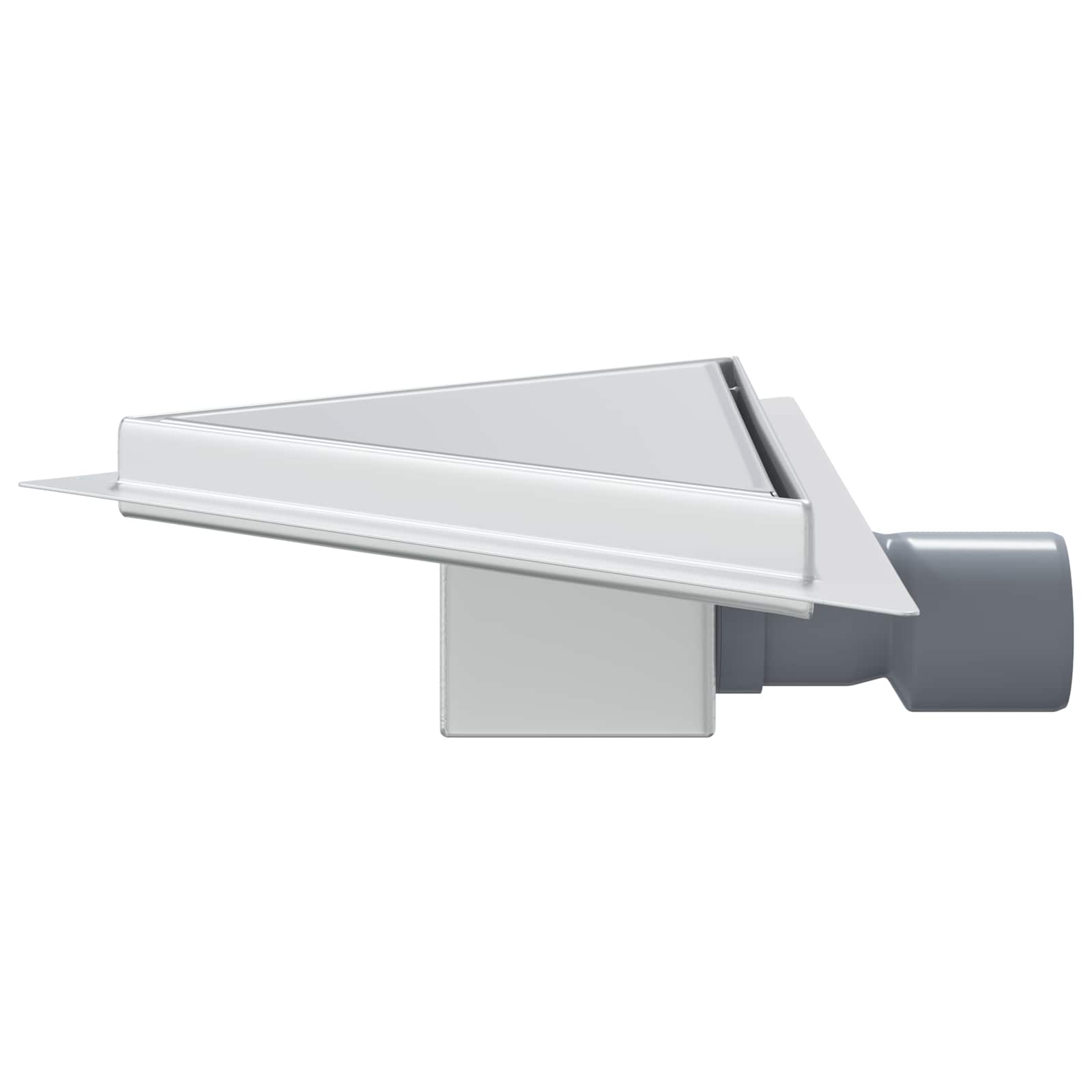 Scarico Doccia Triangolare 2 in 1 Argento 32 x 32 x 7,5 cm | homemem39