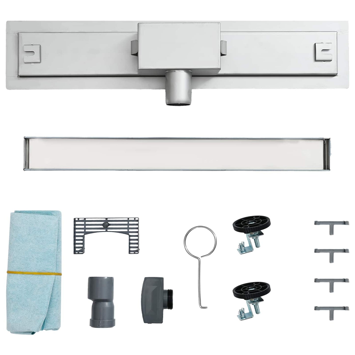 Drenaggio doccia 2 in 1 Argento 100 cm Acciaio Inox 304 | homemem39
