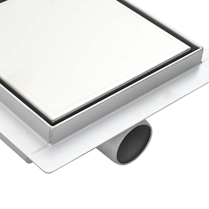 Drenaggio doccia 2 in 1 Argento 15 x 15 cm Acciaio Inox 304 | homemem39