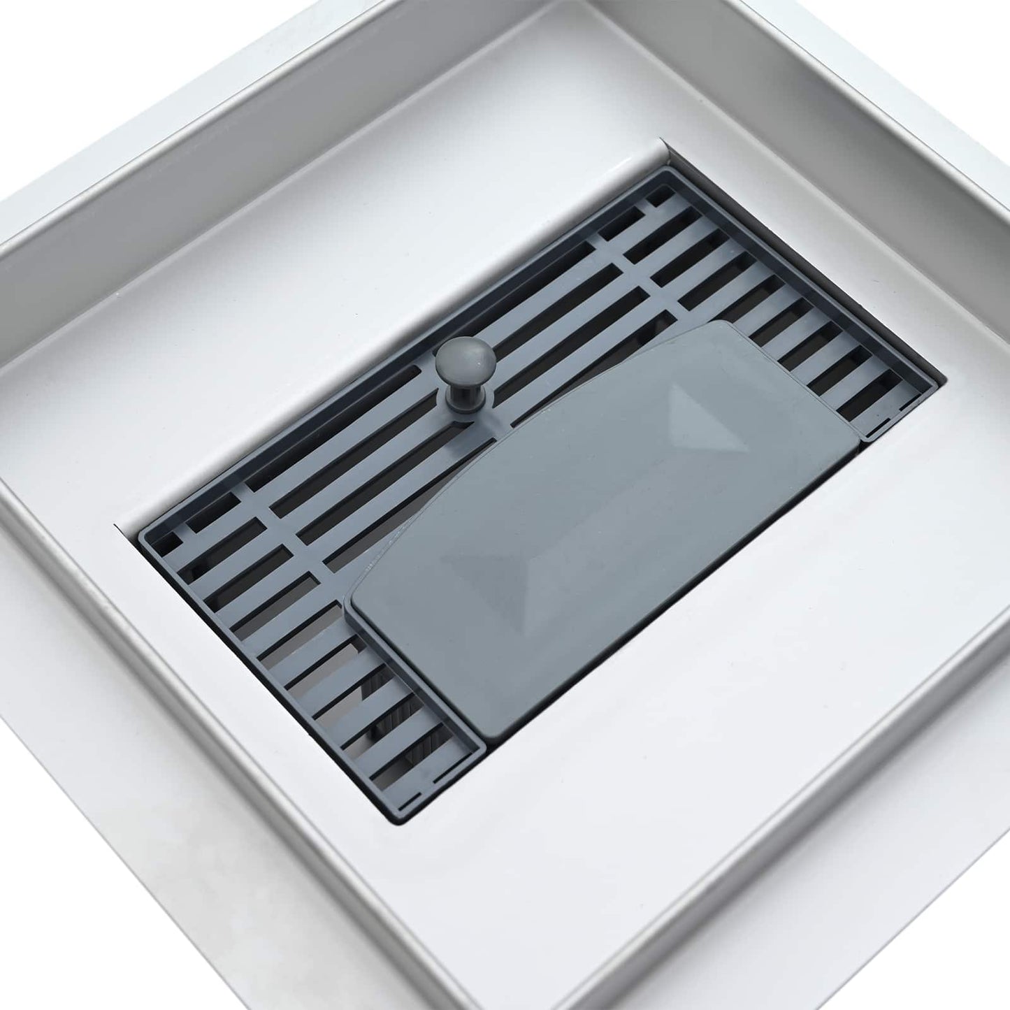 Drenaggio doccia 2 in 1 Argento 15 x 15 cm Acciaio Inox 304 | homemem39