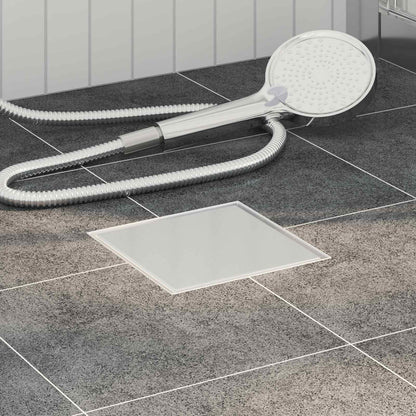 Drenaggio doccia 2 in 1 Argento 15 x 15 cm Acciaio Inox 304 | homemem39