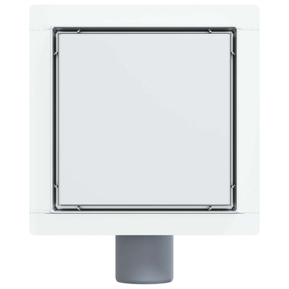 Drenaggio doccia 2 in 1 Argento 15 x 15 cm Acciaio Inox 304 | homemem39