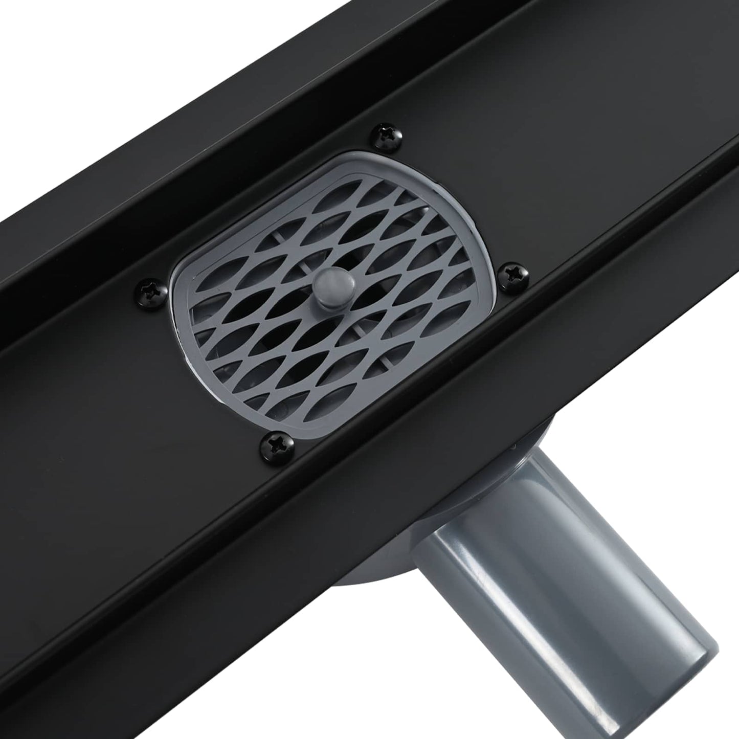 Scarico doccia 2-in-1 con sifone a 360° Nero 100 cm | homemem39