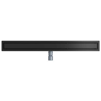 Scarico doccia 2-in-1 con sifone a 360° Nero 100 cm | homemem39